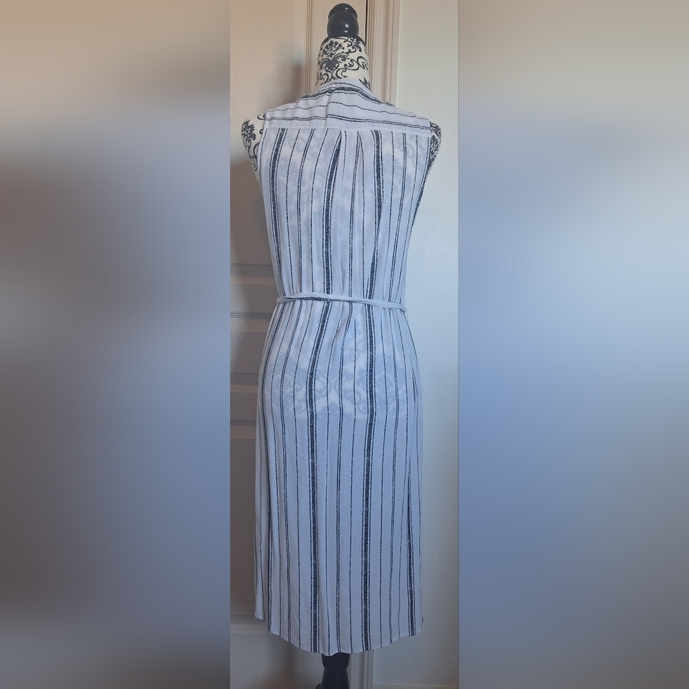 Kismet sheer white & black vest/cardigan size M - Picture 6 of 8